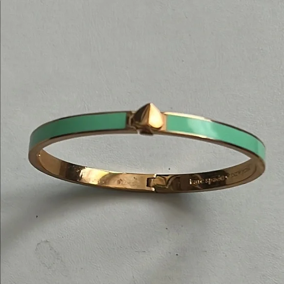 Kate Spade Green and Gold Bangle Bracelet - Picture 1 of 1